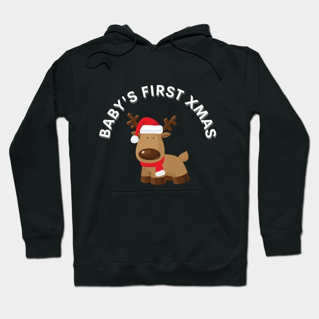 Baby's First Christmas Apparel Hoodie by Topher's Emporium